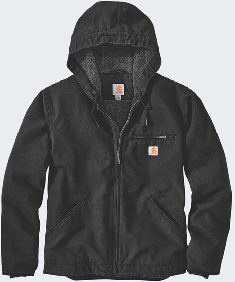 Picture of Kurtka Carhartt Washed Duck Sherpa Lined Black