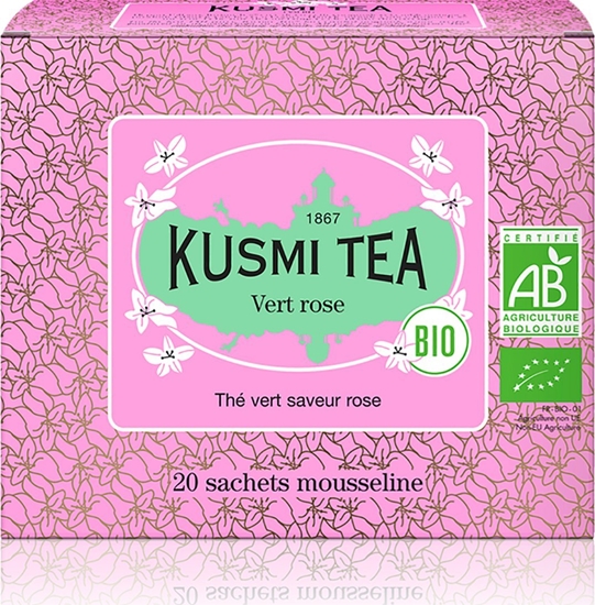 Picture of Kusmi Tea - Green rose Bio - Herbata 20 saszetek
