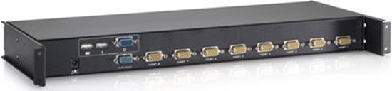 Picture of Level One LevelOne KCM-0832 (KVM) tastatūras/video/peļu pārslēgšanas mehānisms Statņa montāža Melns