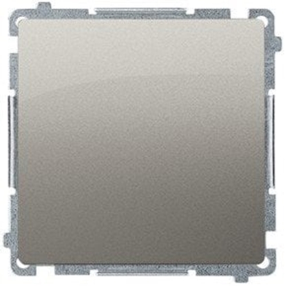 Attēls no Kontakt-Simon cznik schodowy Simon Basic BMW6A.01/X/29 bez piktogramu modu 16AX 250V~ zaciski rubowe satynowy