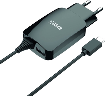 Picture of adowarka 2GO 2GO Ladegerät 12W USB-C + 1-Port 1x USB-A Kabel 1,4m schwarz