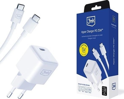 Picture of adowarka 3MK PD GaN 25W - Hyper Charger Biaa + Kabel USB-C