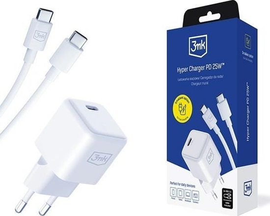 Picture of adowarka 3MK PD GaN 25W - Hyper Charger Biaa + Kabel USB-C
