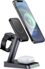Picture of Acefast E3 desktop three-in-one wireless charging stand Black