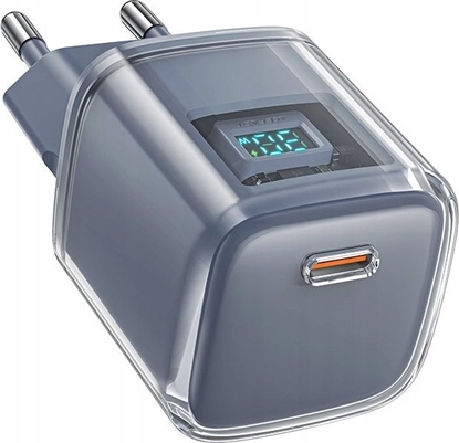 Picture of adowarka Acefast adowarka A53 PD 30W GaN USB-C z wywietlaczem - szary