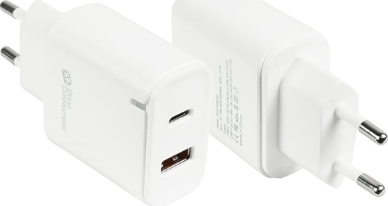 Изображение adowarka Alcasa Alcasa PCA-W003W adowarka do urzdze przenonych Inne, Smartfon, Tablet, Uniwersalne Biay Prd przemienny Szybkie adowanie