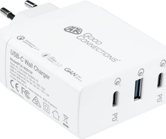 Изображение adowarka Alcasa PCA-W001W adowarka do urzdze przenonych Uniwersalne Biay Prd przemienny Szybkie adowanie Wewntrzna