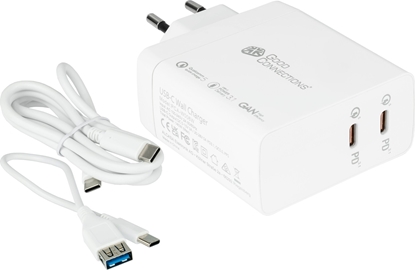 Attēls no adowarka Alcasa PCA-W006W adowarka do urzdze przenonych Uniwersalne Biay Prd przemienny Szybkie adowanie Wewntrzna