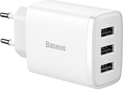 Picture of adowarka Baseus CCXJ020102 3x USB-A 3.4 A (BSU3406WHT)