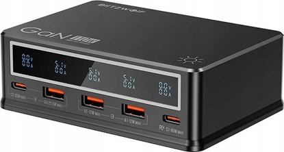Attēls no adowarka Blitzwolf adowarka sieciowa Blitzwolf BW-i9 3xUSB-A, 2xUSB-C 110W PD czarna