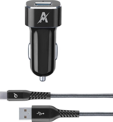 Attēls no adowarka Cellular Line CAR CHARGER KIT TETRA SAMSUNG TYC BLACK