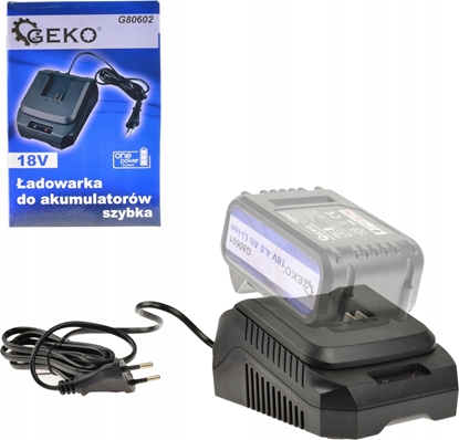 Attēls no adowarka Geko adowarka do akumulatorów Li-ion 18V Szybka (20)