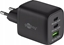 Picture of adowarka Goobay USB-C PD multiport fast charger Nano 65 Watt (black, 1x USB-A, 2x USB-C PD, GaN technology)