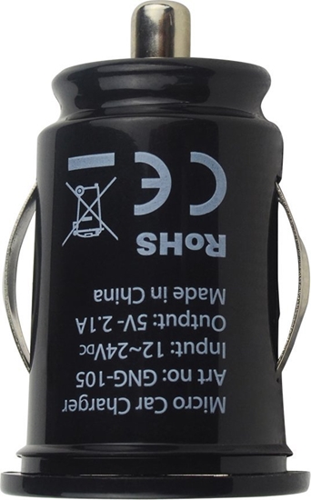 Изображение adowarka MyScreen Protector Car Charger 2.1A, DC/5V, 2x USB - Black