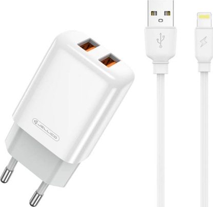 Attēls no adowarka nemo adowarka Sieciowa 2x USB 2.4A + Kabel USB - Lightning Jellico EU02 biay
