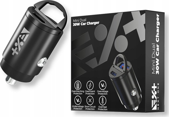 Picture of adowarka NEXT ONE NEXT ONE adowarka samochodowa Mini Dual 30W PD/QC 3.0 1xUSB-C / 1xUSB-A