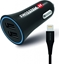Attēls no adowarka samochodowa SWISSTEN 12W, 2-portowy, USB-A, kabel Lighting MFi