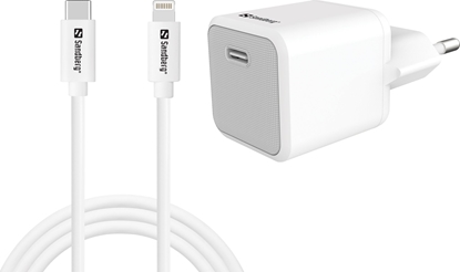 Изображение adowarka Sandberg USB-C AC Charger +Lightning 1M
