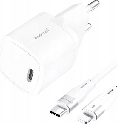 Picture of adowarka Sieciowa 230V 20W na USB-C USB Type-C + Kabel na Lightning PD3.0 / Silicone Power 20W
