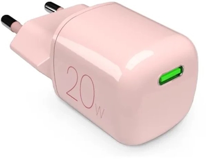 Picture of adowarka sieciowa Puro 20W GaN USB-C - róowa