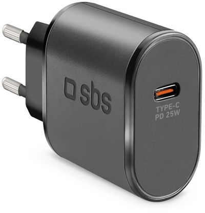 Picture of adowarka sieciowa SBS TETR1CPD25 25W USB-C z Power Delivery - czarna