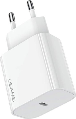 Attēls no adowarka Usams USAMS ad. siec. 1xUSB-C T65 PD20W (only head) PD Fast Charging biay/white CC226TC01 (US-CC226)