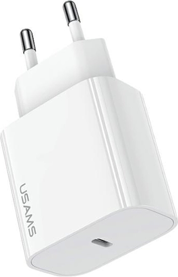 Picture of adowarka Usams USAMS ad. siec. 1xUSB-C T65 PD20W (only head) PD Fast Charging biay/white CC226TC01 (US-CC226)