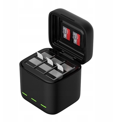 Изображение adowarka Usb Na 3x Akumulator Bateria Do Gopro Hero 13 Black / Telesin / S0-bcg-10-tgp