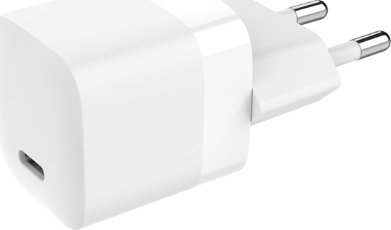 Picture of adowarka Vision VISION Professionelles, installationstaugliches USB-C-Schnellladegerat mit EU-Steckeradapter - 30 JAHRE GARANTIE - Aus Werk mit MFI-Zertifizierung - 30 W - 5 V / 3 A oder 9 V / 2,2 A oder 12 V / 1,67 A - USB-C-Buchse - EU CEE 7/7 Schuko-S
