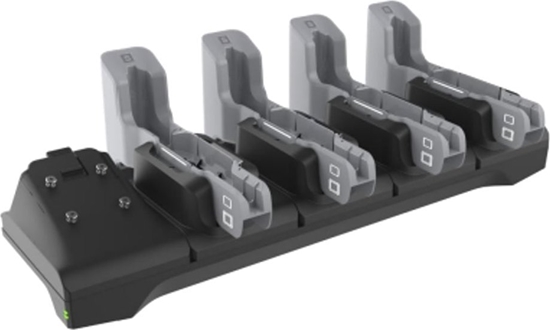 Picture of adowarka Zebra Zebra CRD-ET4X-4S8I1-01 adowarka do urzdze przenonych Tablet Czarny, Szary Prd przemienny Wewntrzna