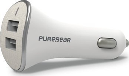 Picture of adowarka Zizo PureGear 4.8A, Dual USB, Car Charger - White