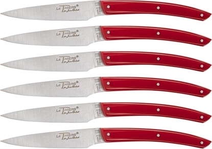 Picture of Laguiole Tradition Jean Dubost Laguiole 6 pcs. Knife Set, Acrylic Red