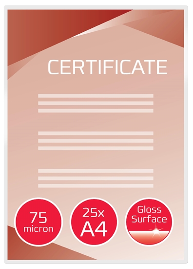 Picture of Laminēšanas kabatiņas GBC Document™ Pouch Gloss A4 75 mikroni