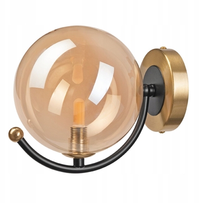 Picture of Lamkur Georgia 49267 kinkiet lampa cienna 1x5W G9 zoty/czarny