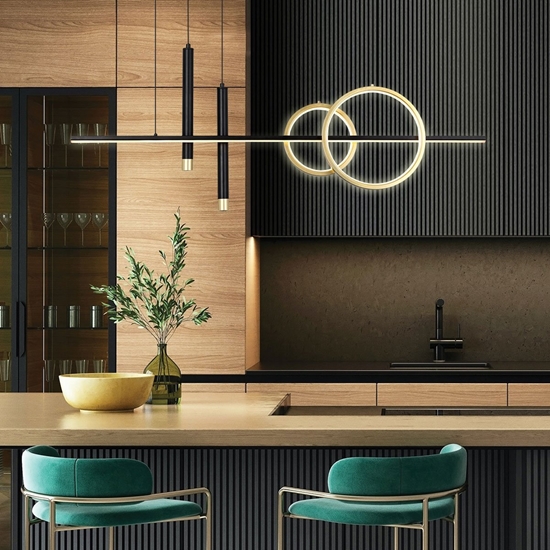 Изображение LAMP PENDANT COMBO 23W 3K BLACK/GOLD