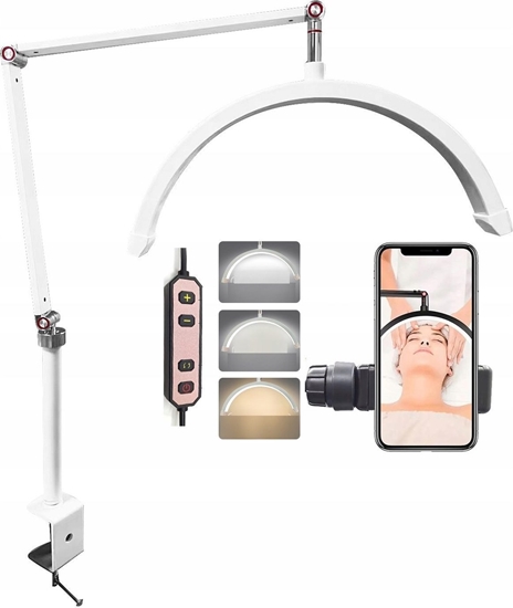 Picture of Lampa Led Kosmetyczna Bezcieniowa Do Makijau Paznokci Przeduania Rzs / C180 / Biay