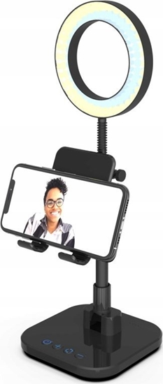 Изображение Lampa piercieniowa DigiPower  Success Phone Holder with 6" ring light