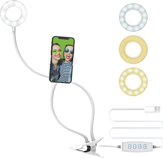 Изображение Lampa piercieniowa DigiPower DP-VLR3 LED Ring Light Kit