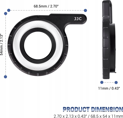 Изображение Lampa piercieniowa JJC Piercie Makro wiato Z Lampa Bysk Olympus Tg-7 Tg-6 Tg-5 Tg-4 Tg-3 Tg-2 / Mrl-tg1