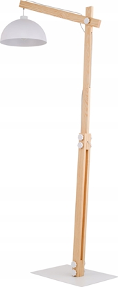 Attēls no Lampa podogowa TK Lighting Tk Lighting Oslo 5592 lampa stojca podogowa 1x15W E27 biaa/drewniana