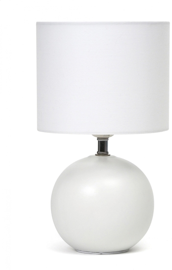 Picture of Lampa stoowa Platinet PLATINET TABLE LAMP LAMPA STOOWA E27 25W CERAMIC ROUND BASE 1,5 M CABLE WHITE [45671]