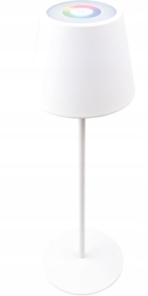 Attēls no Lampa stoowa Schwaiger Schwaiger LED Tischleuchte Akku 200Lm RGB 380mm weiß