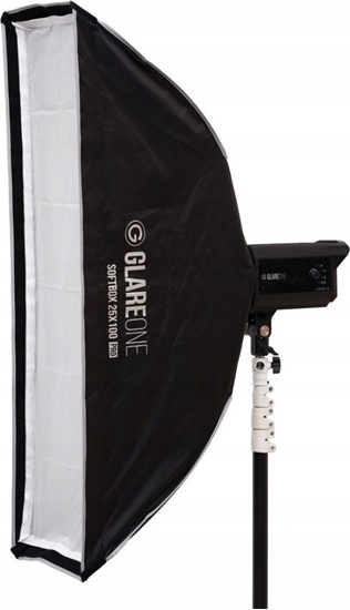 Изображение Lampa studyjna GlareOne Softbox 25x100 PRO - zestaw z gridem