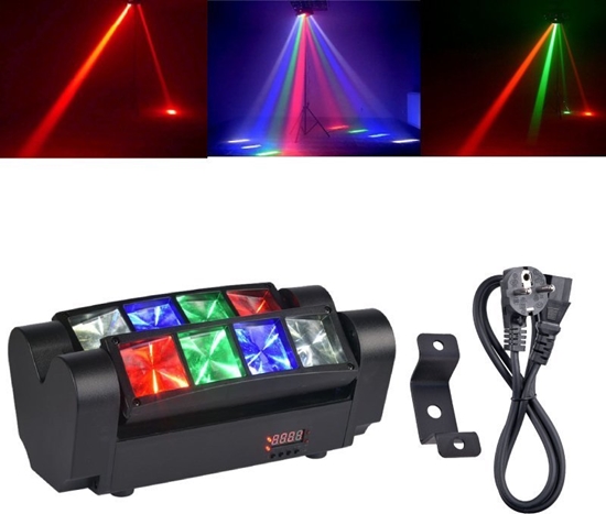 Изображение Lampa studyjna LIGHT4ME Spider MKII Turbo efekt wietlny led 8x3W