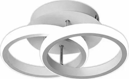 Attēls no Lampa sufitowa Aptel LAMPA Sufitowa LED 2 tamy led 20W biaa ZD110A