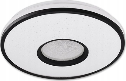 Attēls no Lampa sufitowa LVT LVT Santo 4043 plafon lampa sufitowa z pilotem 1x24W LED 3000-6500K CCT 1680lm ciemnialny biay/czarny