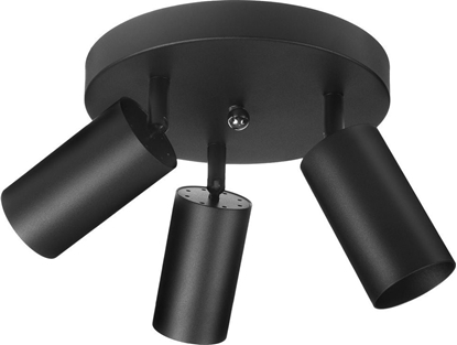 Изображение Lampa sufitowa Maclean, punktowa, ruchoma, aluminiowa, 3xGU10, 55x100mm, kolor czarny mat, MCE362 B