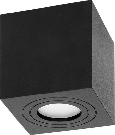 Picture of Lampa sufitowa Orno MEGY DLS GU10 downlight max 50W, IP54, kwadrat, czarny, aluminium,AD-OD-6143BGU10