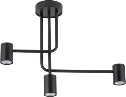 Изображение Lampa sufitowa Sigma 3-punktowa lampa sufitowa Luis czarny plafon nad stó