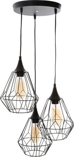 Picture of Lampa wiszca Atmosphera Czarna potrójna lampa wiszca Kaore
